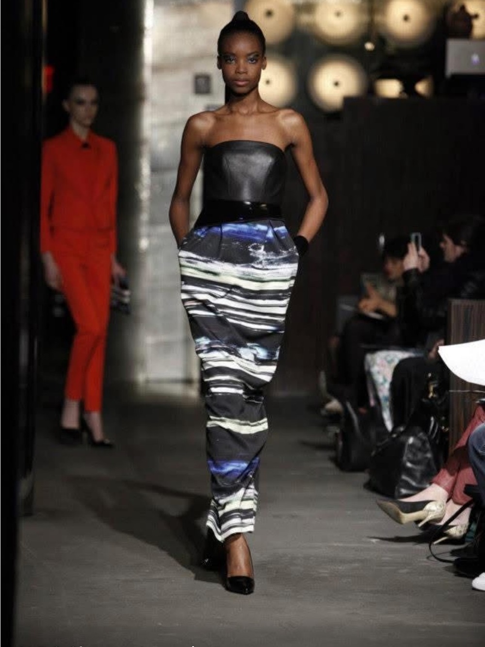 Sachin + Babi (Anthro) Tie Dyed Strapless Dress
